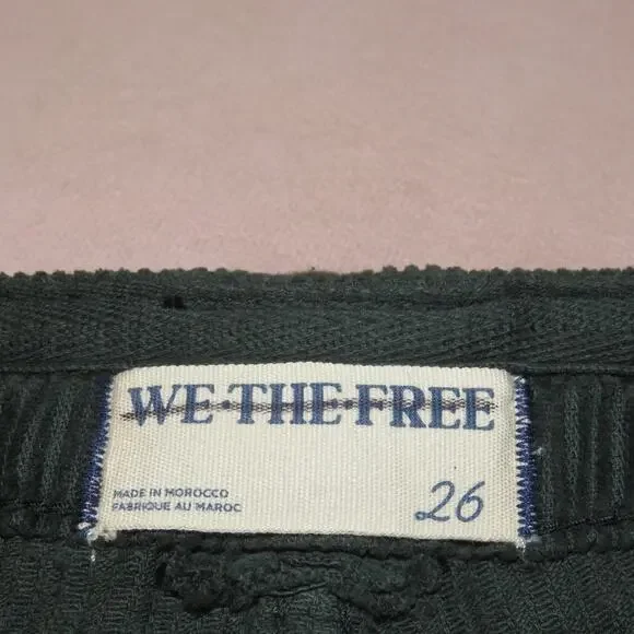 Free People Green London Calling Slouchy Cord Pants - Picture 11 of 14